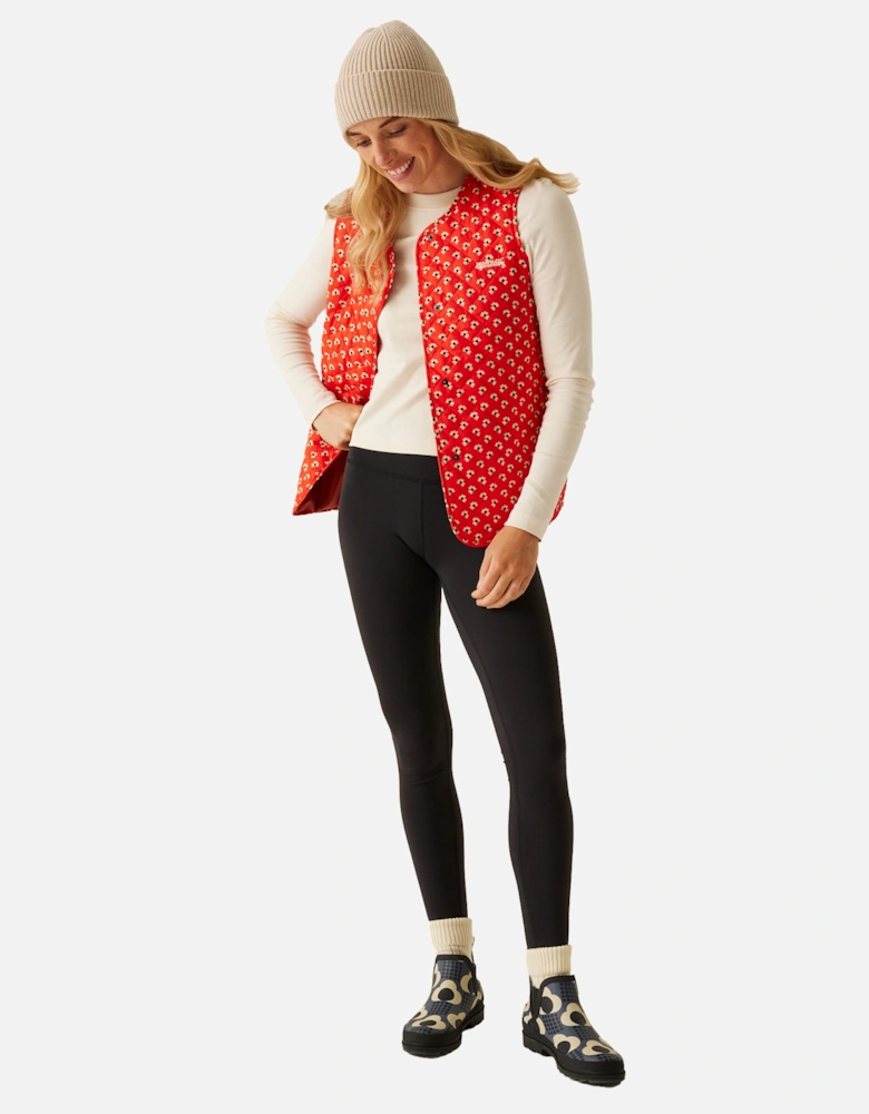 Professional Womens/Ladies Orla Kiely Floral Quilted Gilet