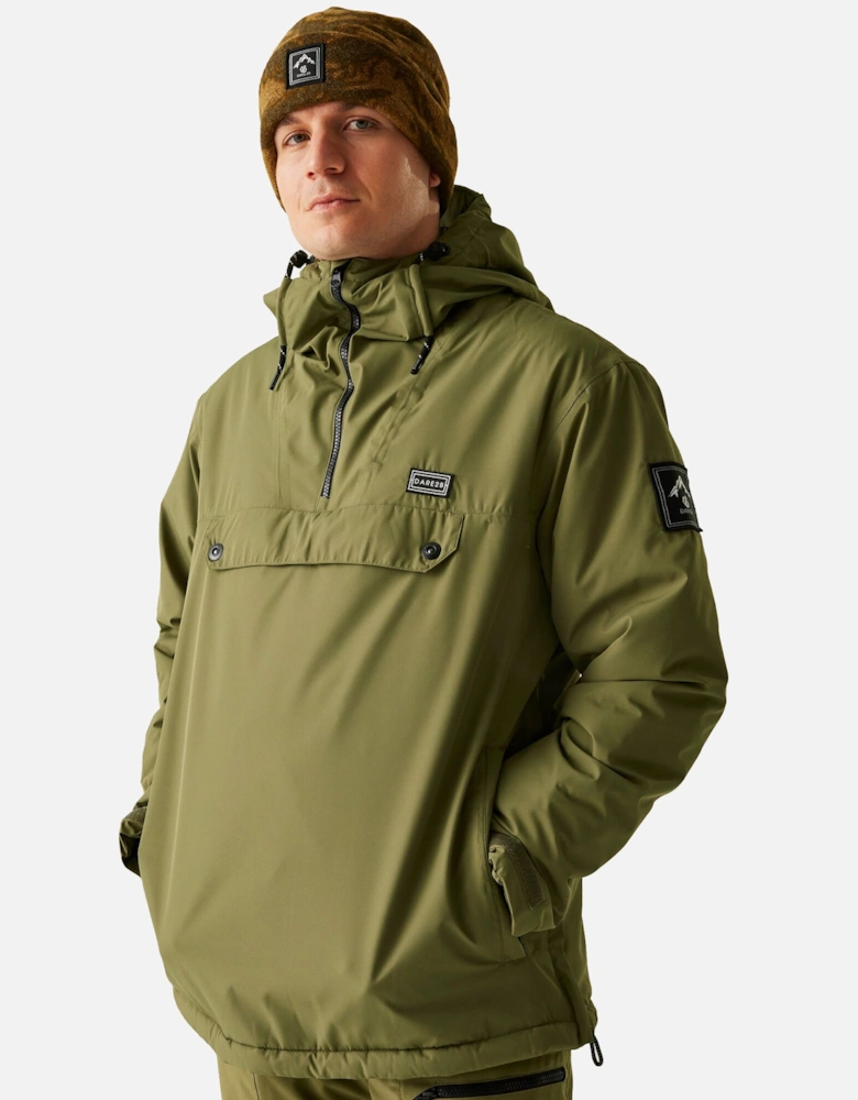 Mens Freeride II Colour Block Overhead Ski Jacket
