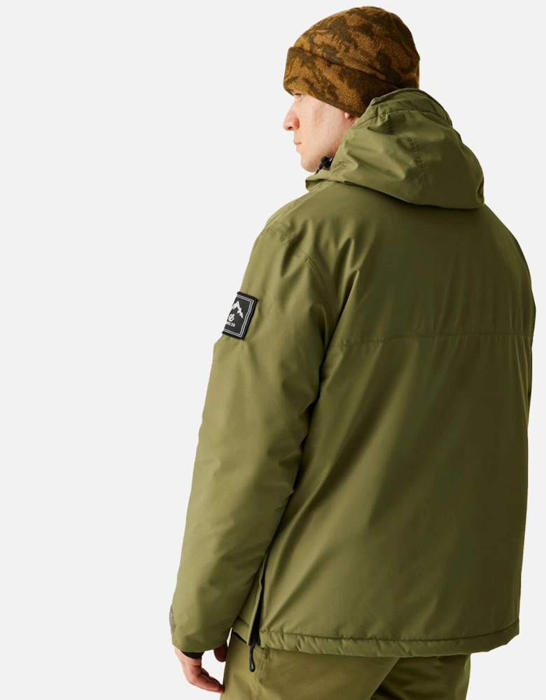 Mens Freeride II Colour Block Overhead Ski Jacket