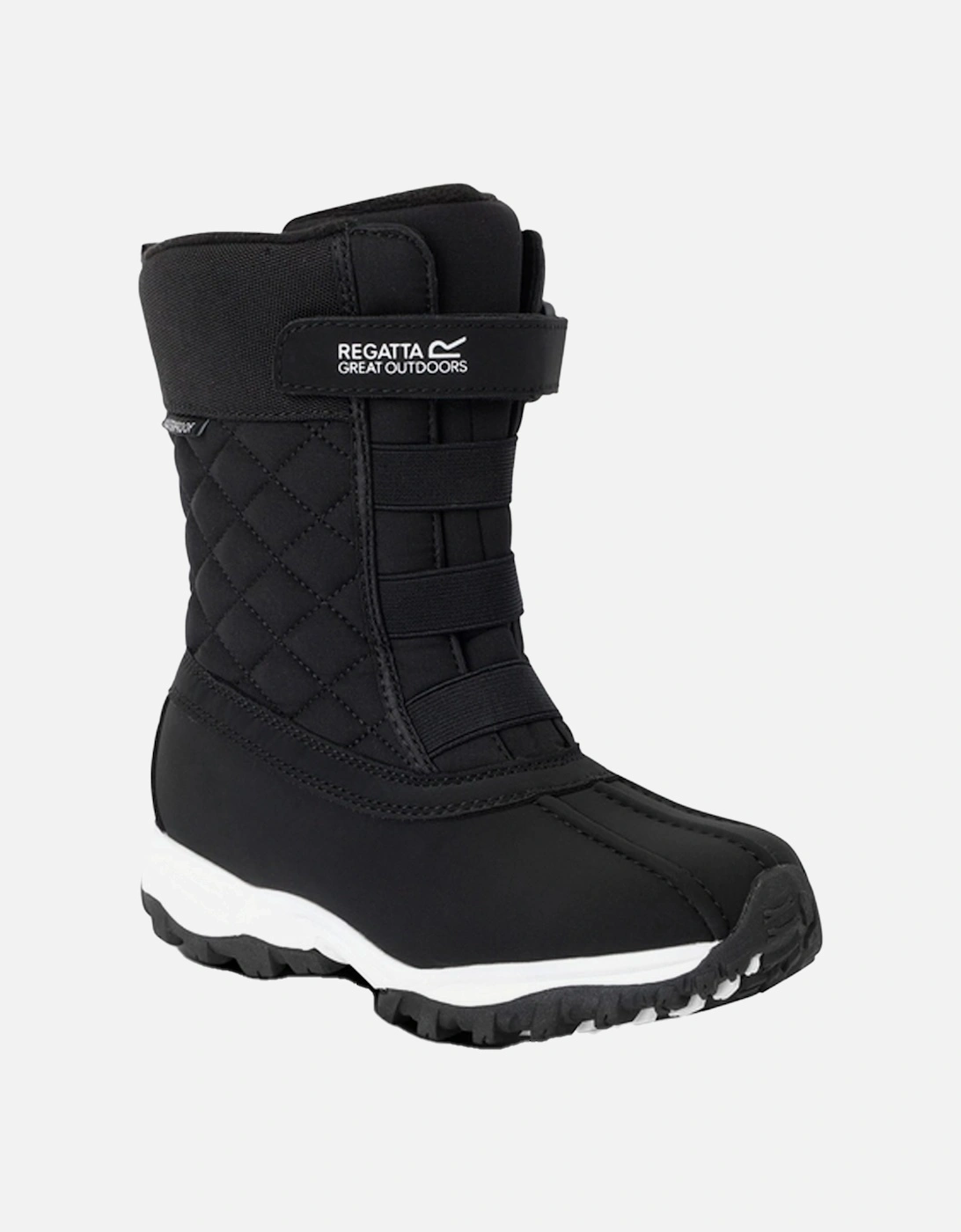 Childrens/Kids Leather Snow Boots, 6 of 5