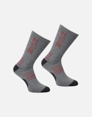 Grey Marl/Red
