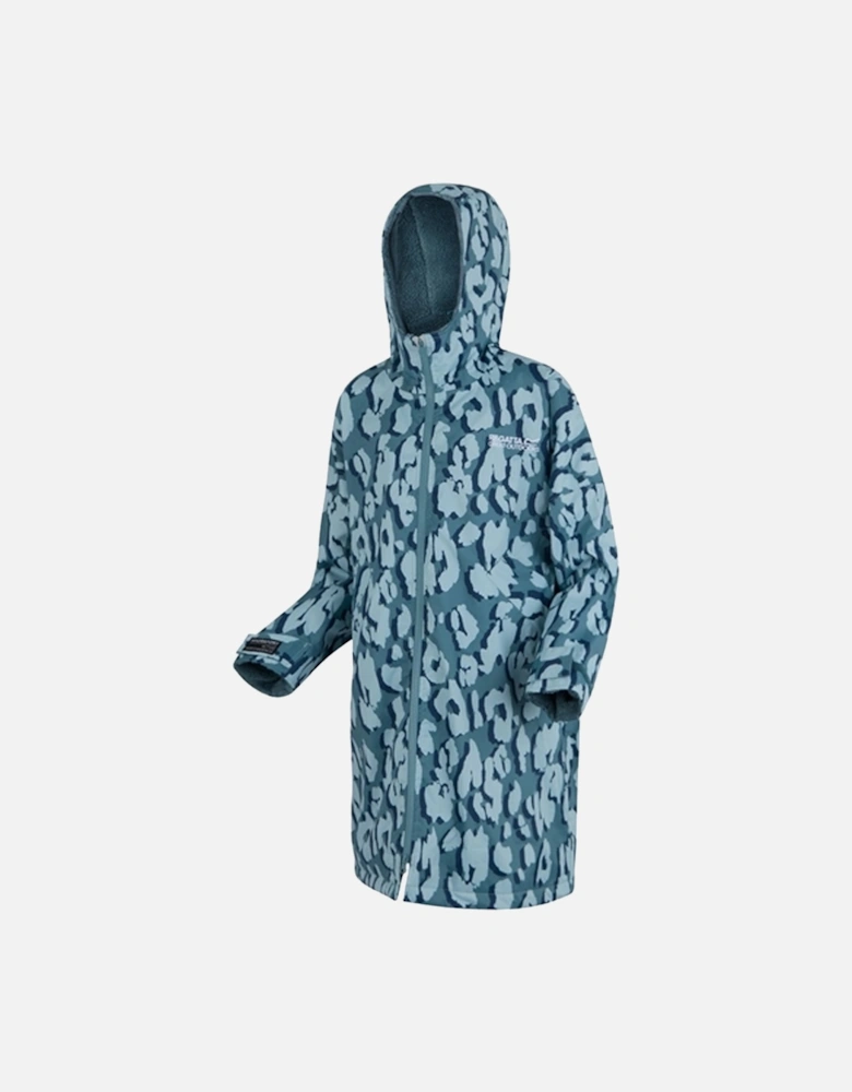 Childrens/Kids Leopard Print Waterproof Changing Robe