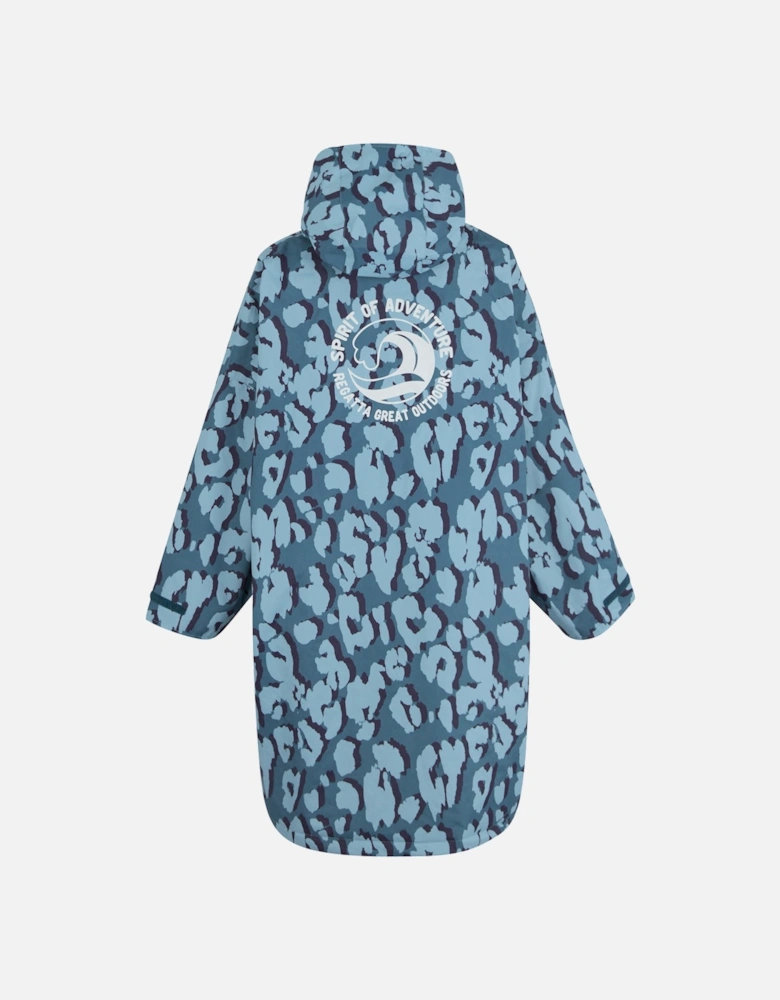 Childrens/Kids Leopard Print Waterproof Changing Robe