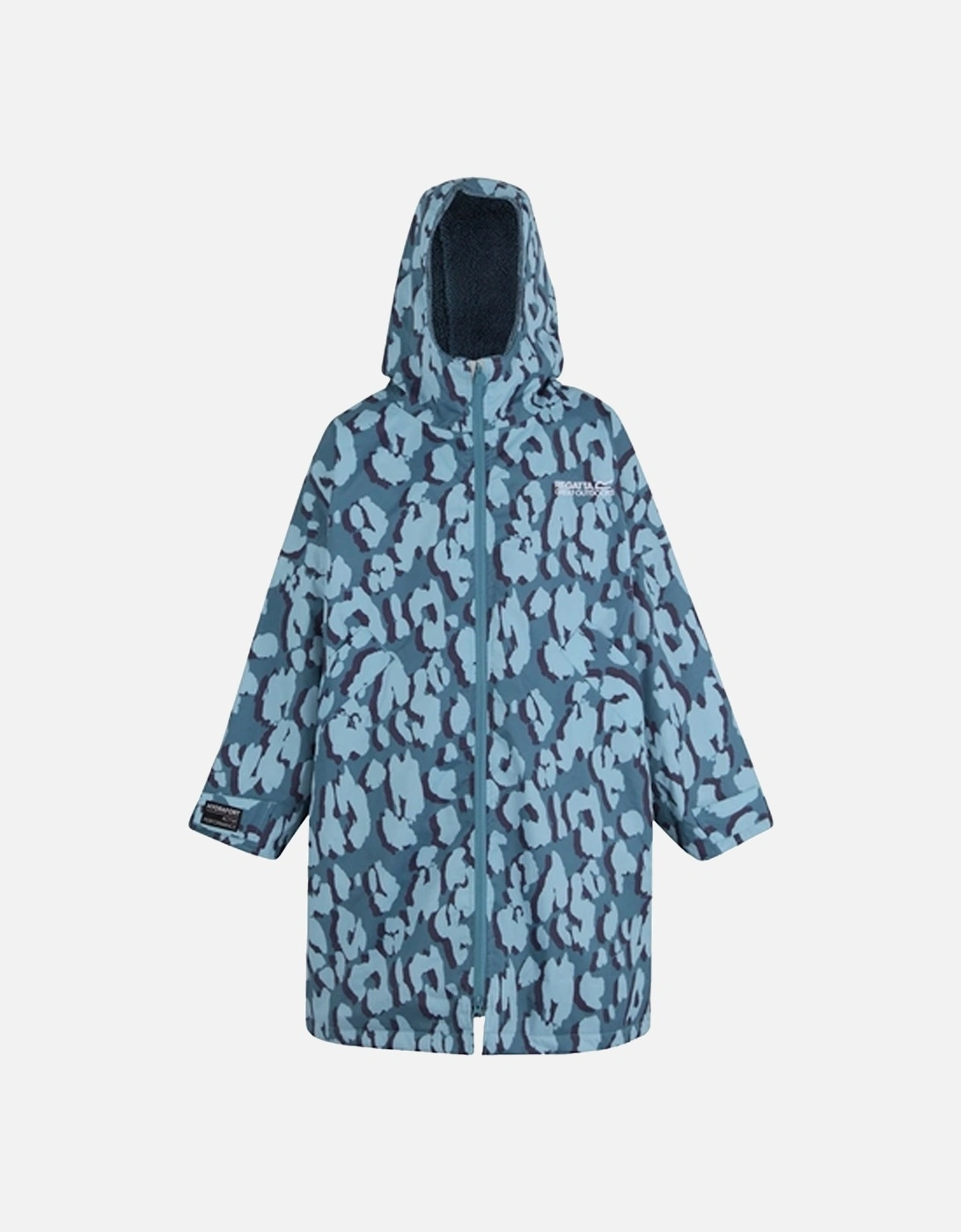 Childrens/Kids Leopard Print Waterproof Changing Robe, 6 of 5