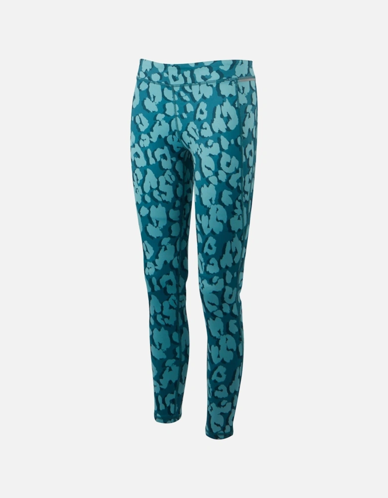 Girls Barlia Leopard Print Winter Leggings