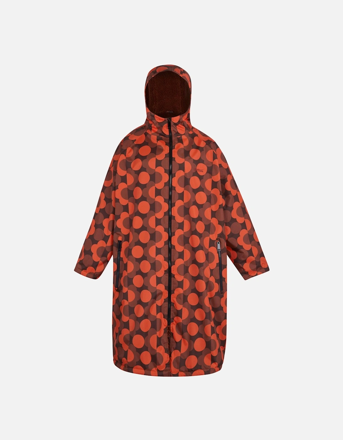 Regatta Women's Red Burnt Henna / Orla Kiely Flowers Changing Robe - Size: 22/26/24/28/6/14/10/16/18/20/2/4/8/12
