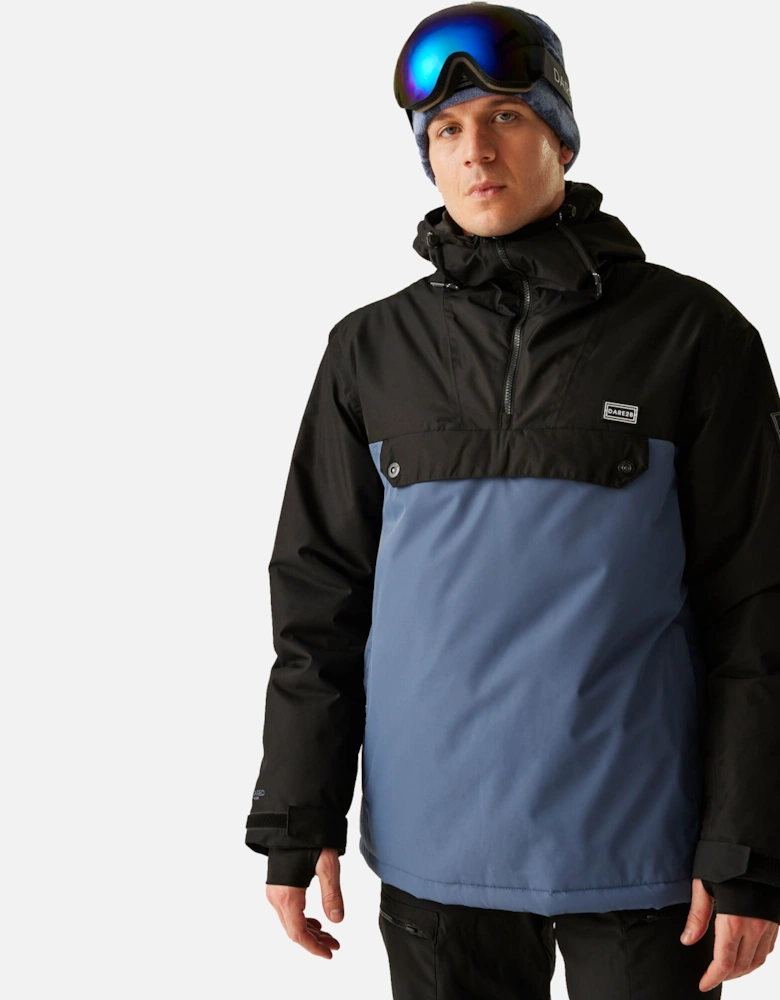 Mens Freeride II Colour Block Overhead Ski Jacket
