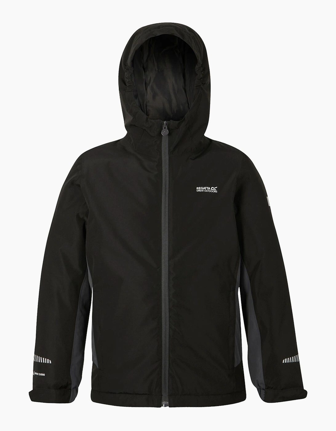 Regatta Boys Black  Childrens/ Hurdle Insulated Waterproof Jacket - Size 9 Years/10 Years Kids