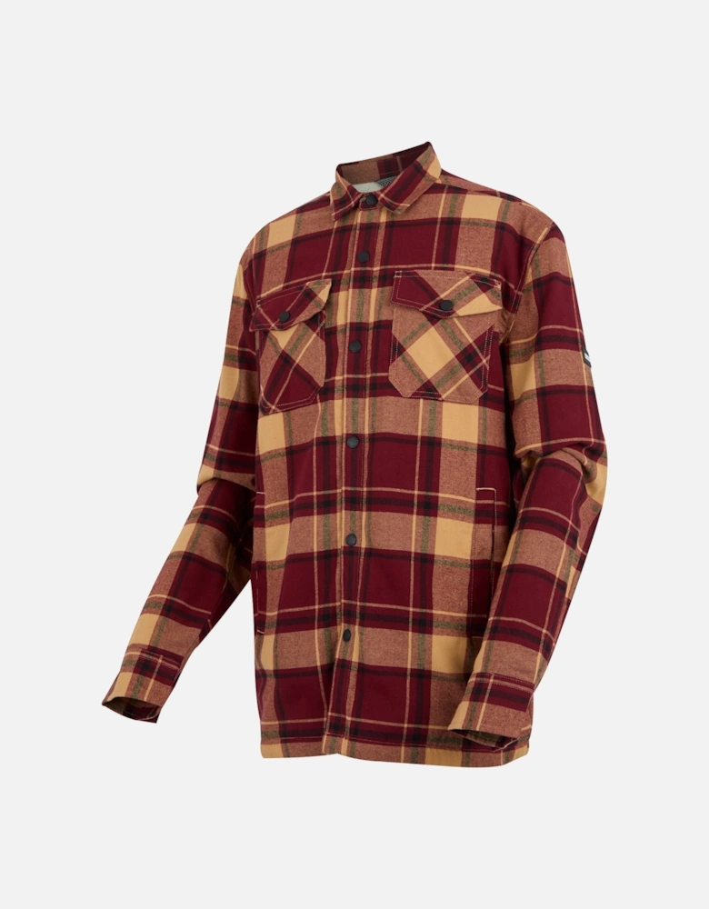 Mens Spennith Checked Shirt Jacket