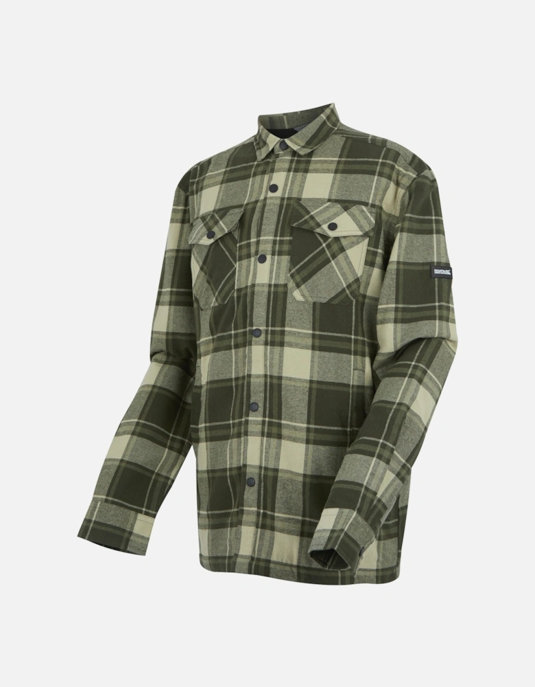 Mens Spennith Checked Shirt Jacket