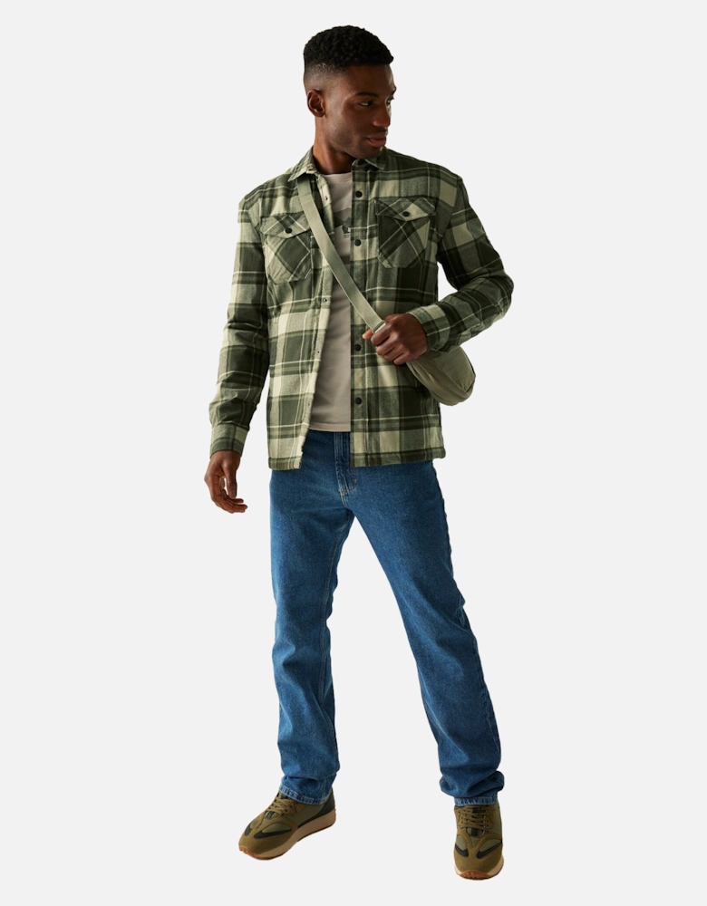 Mens Spennith Checked Shirt Jacket