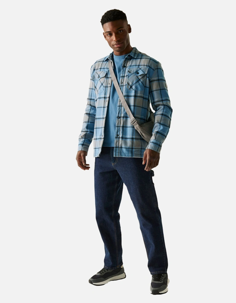 Mens Spennith Checked Shirt Jacket