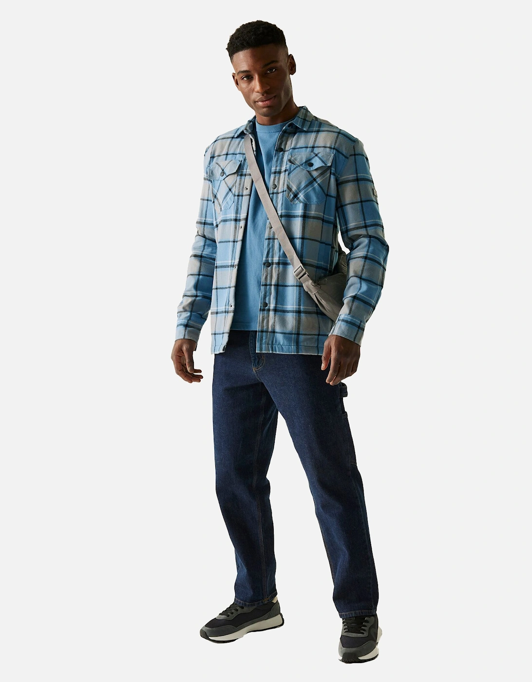 Mens Spennith Checked Shirt Jacket