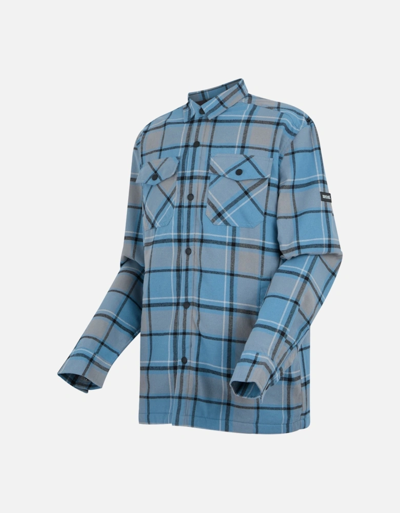 Mens Spennith Checked Shirt Jacket