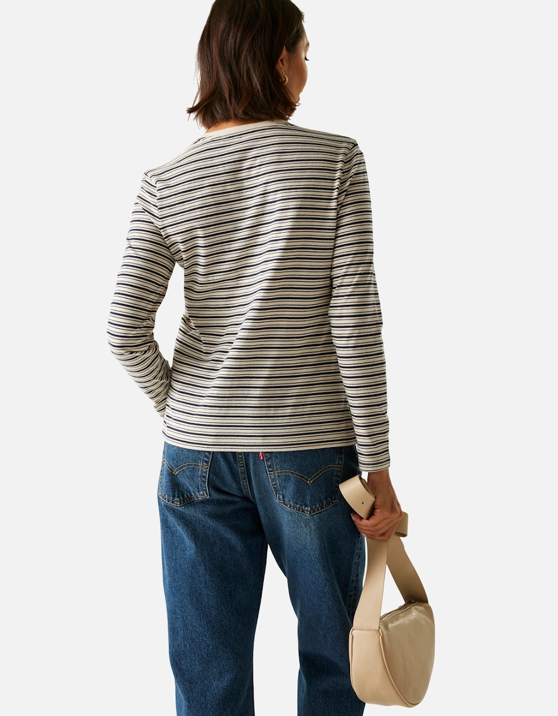 Womens/Ladies Federica Stripe Long-Sleeved T-Shirt
