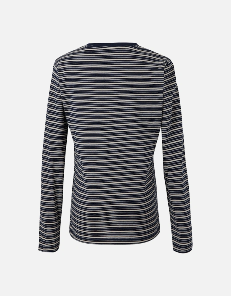 Womens/Ladies Federica Stripe Long-Sleeved T-Shirt