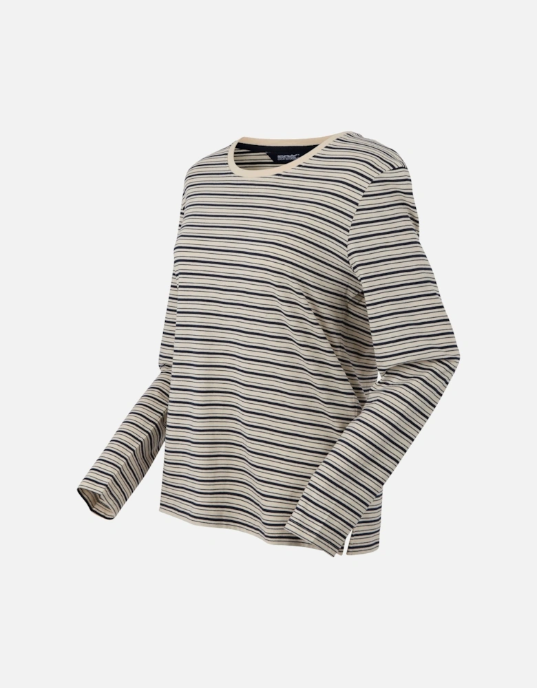 Womens/Ladies Federica Stripe Long-Sleeved T-Shirt