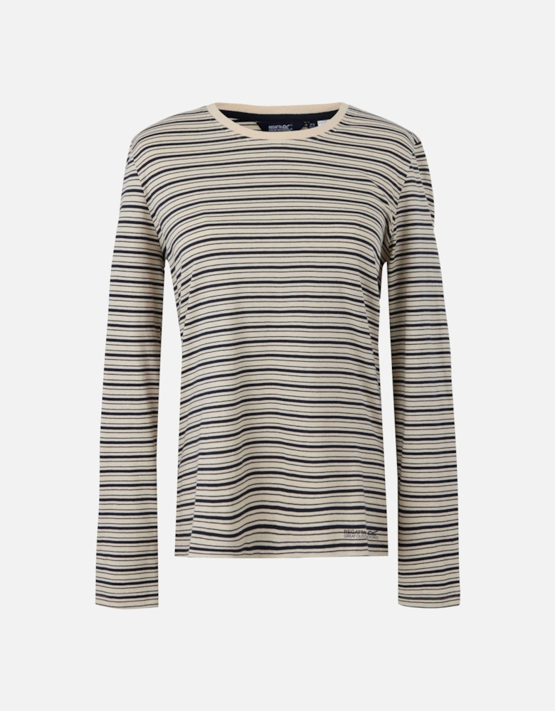 Womens/Ladies Federica Stripe Long-Sleeved T-Shirt