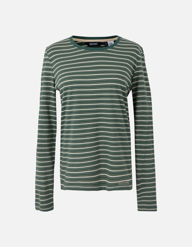 Womens/Ladies Federica Stripe Long-Sleeved T-Shirt