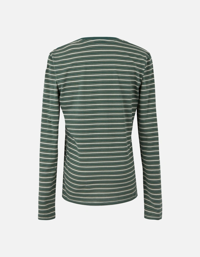 Womens/Ladies Federica Stripe Long-Sleeved T-Shirt