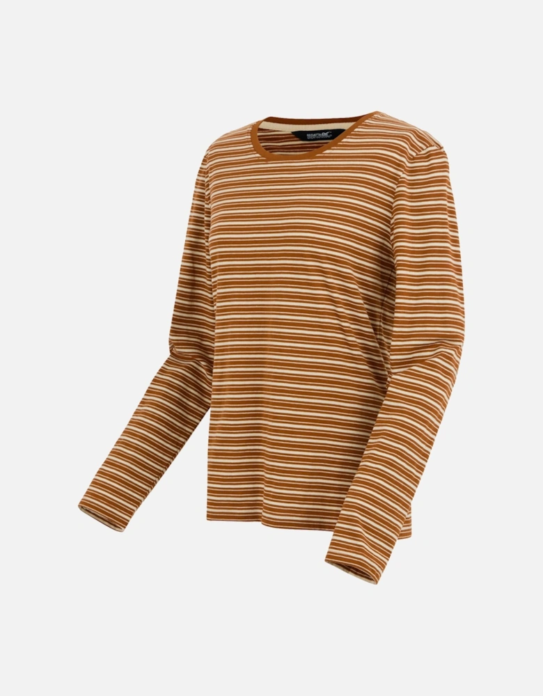 Womens/Ladies Federica Stripe Long-Sleeved T-Shirt