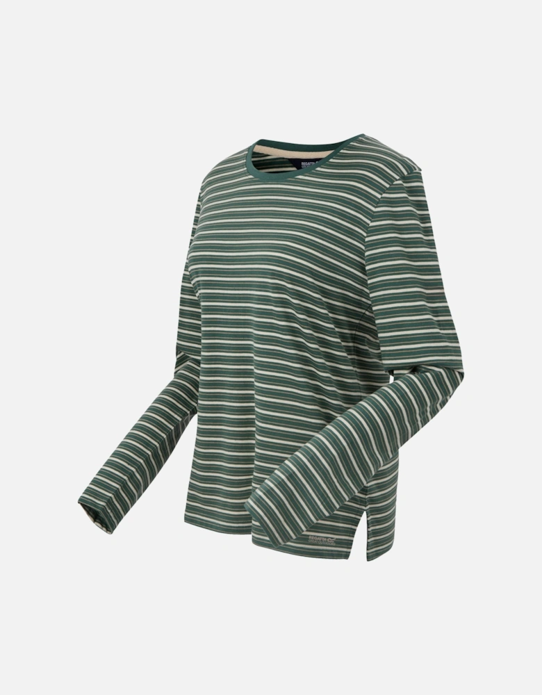 Womens/Ladies Federica Stripe Long-Sleeved T-Shirt