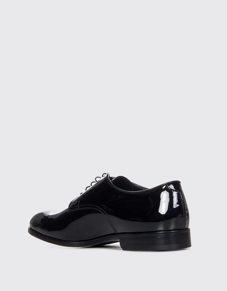 Lace-Up Dress Shoes with Leather and Textile Upper for Formal Occasions