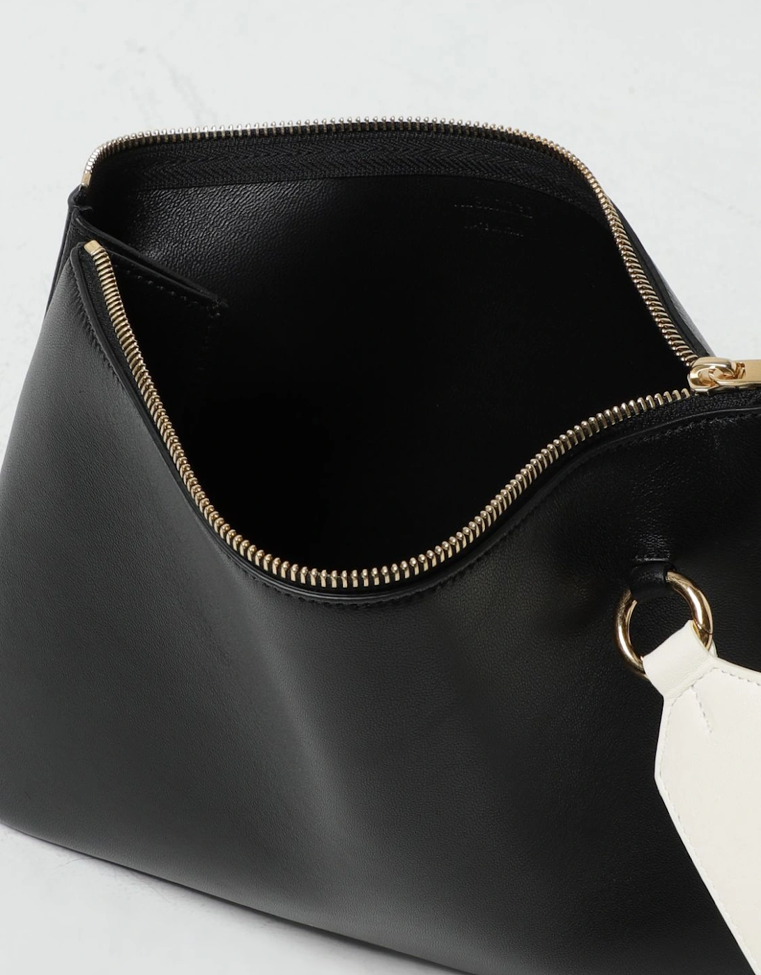 Leather Zip Shoulder Bag