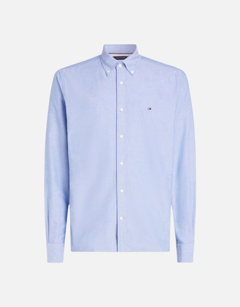 Mens Shirts Slim Fit Oxford Long Sleeve Casual Top