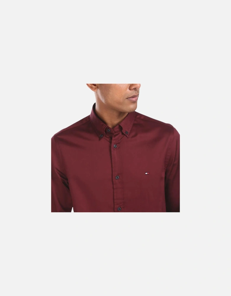 Mens Shirts Slim Fit Oxford Long Sleeve Casual Top