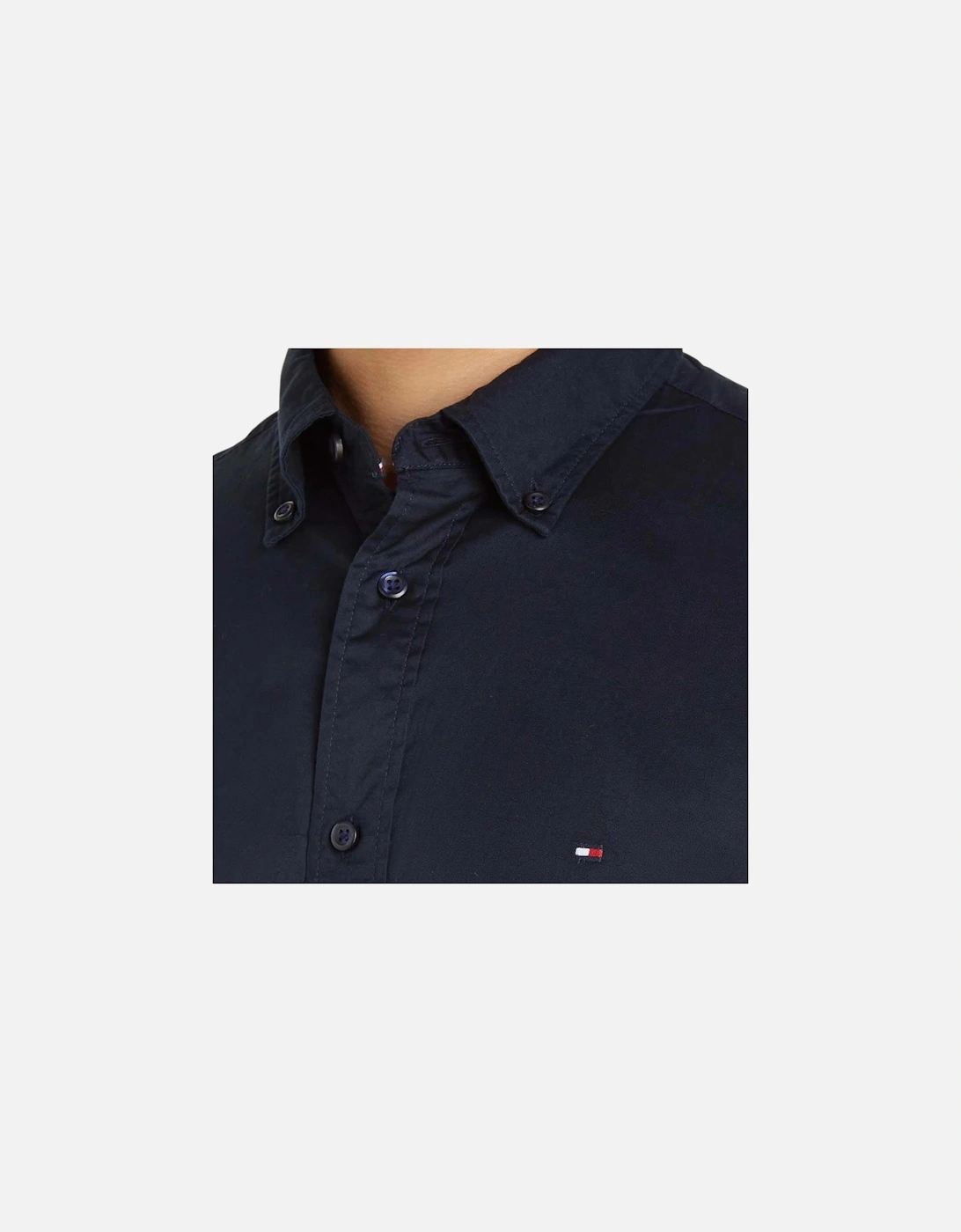 Mens Shirts Slim Fit Oxford Long Sleeve Casual Top