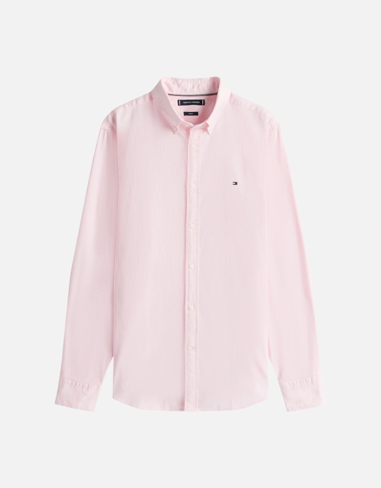 Mens Shirts Slim Fit Oxford Long Sleeve Casual Top