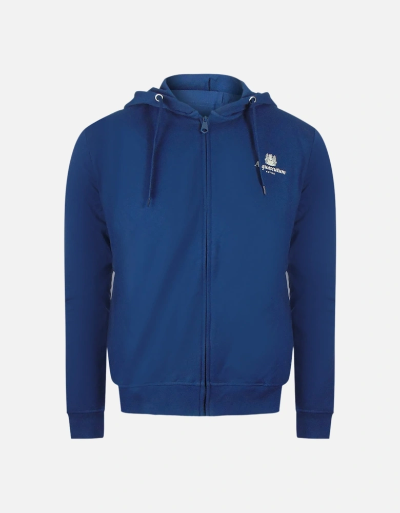 Navy Blue Zip-Up Hoodie And Track Pants Set