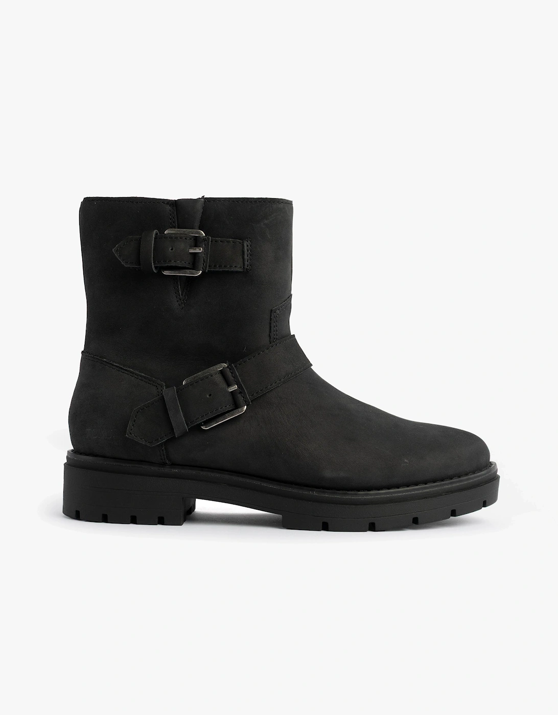 Women's TOMS IONIE MOTO Womens Ankle Boots Black - Size: 4