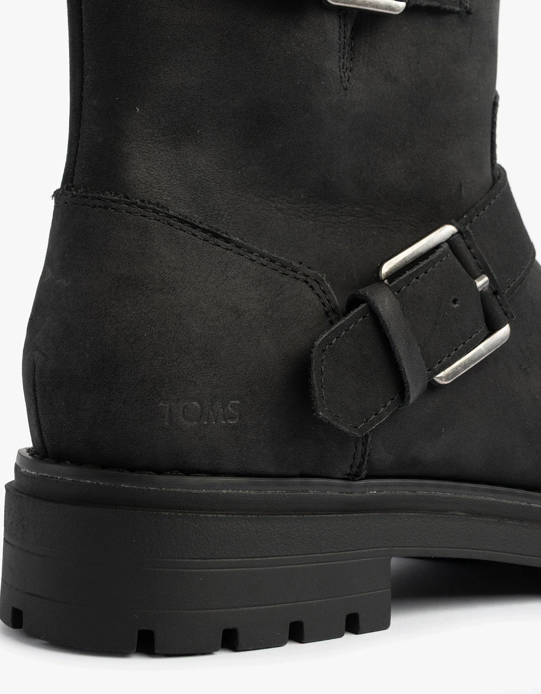 IONIE MOTO Womens Ankle Boots Black