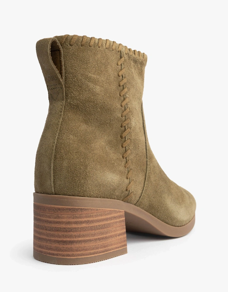 DELILAH Womens Ankle Boots Olive