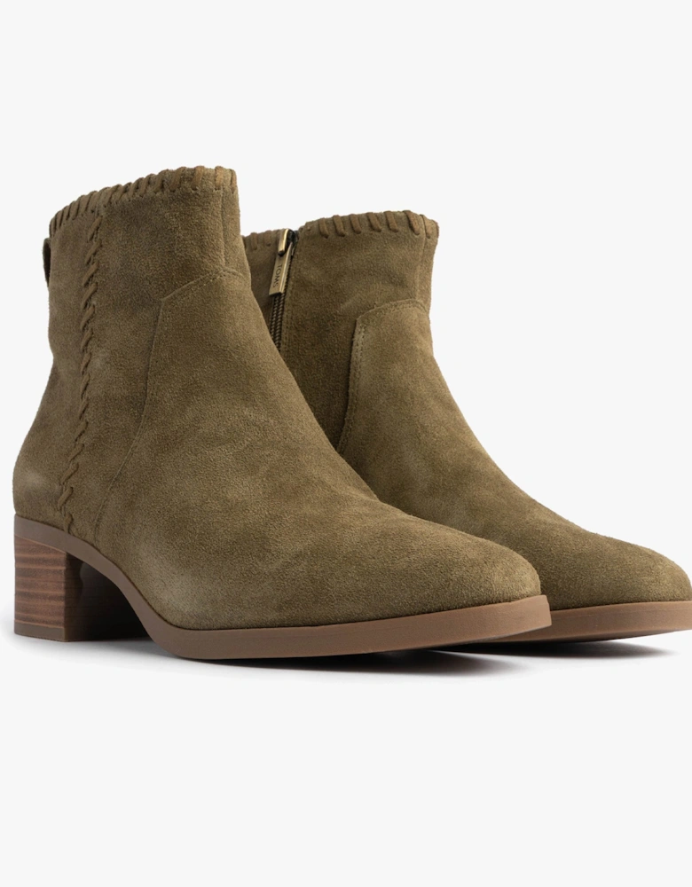 DELILAH Womens Ankle Boots Olive