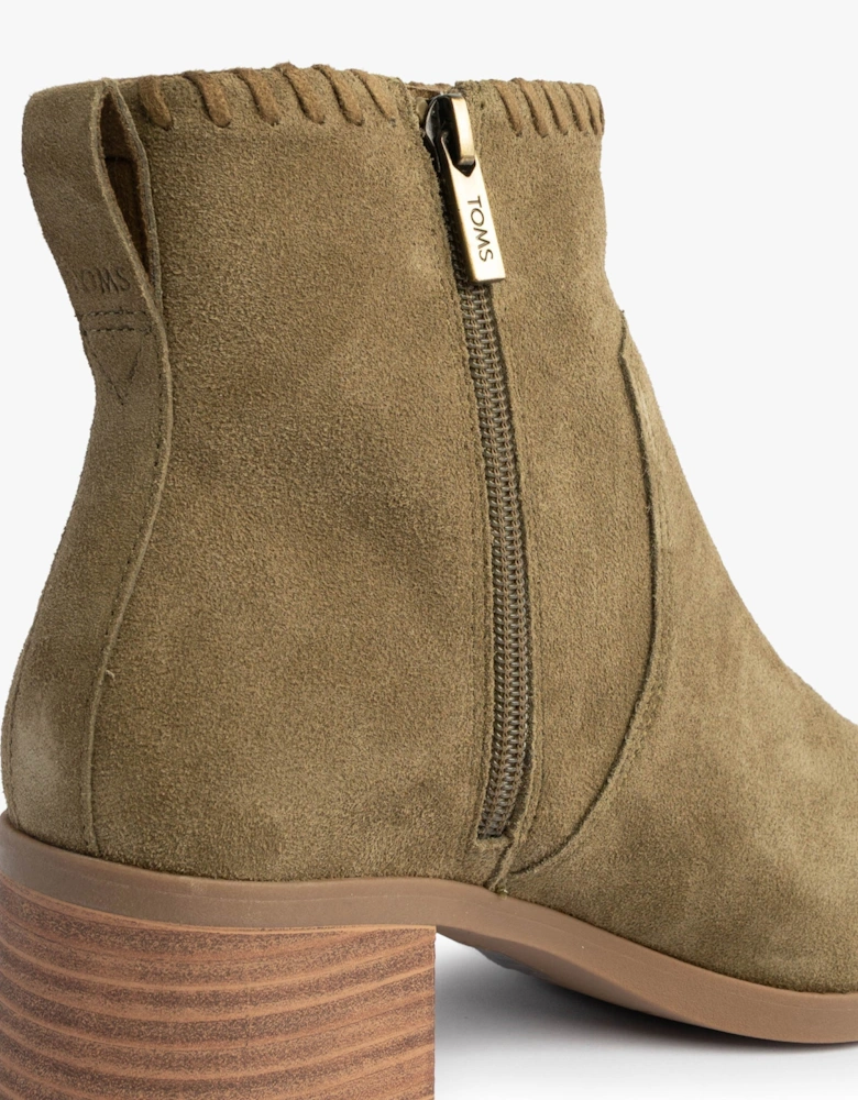 DELILAH Womens Ankle Boots Olive