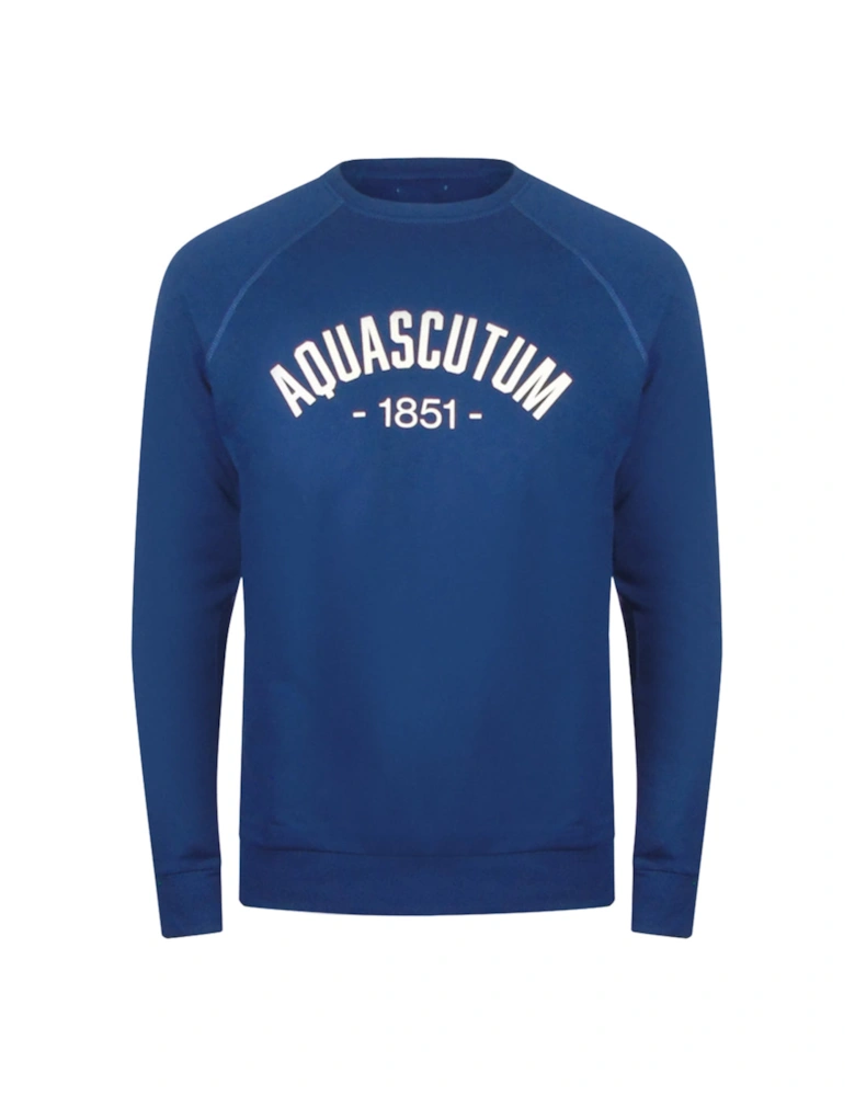 Old School Crewneck Navy Blue Track Pants Set