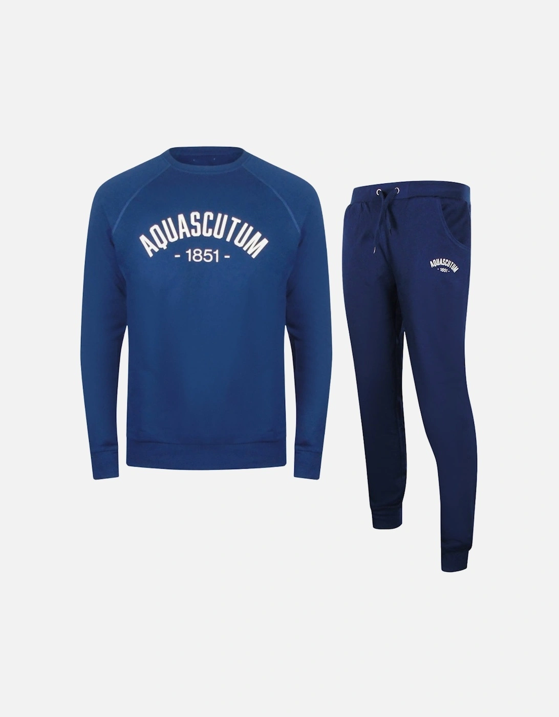 Old School Crewneck Navy Blue Track Pants Set, 7 of 6