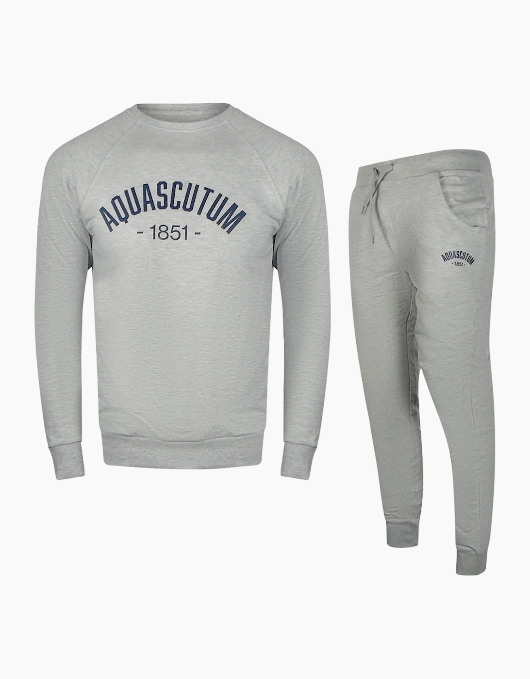 Aquascutum Old School Crewneck Grey Tracksuit Pants Set - Size: 15 years/14 years/16 years