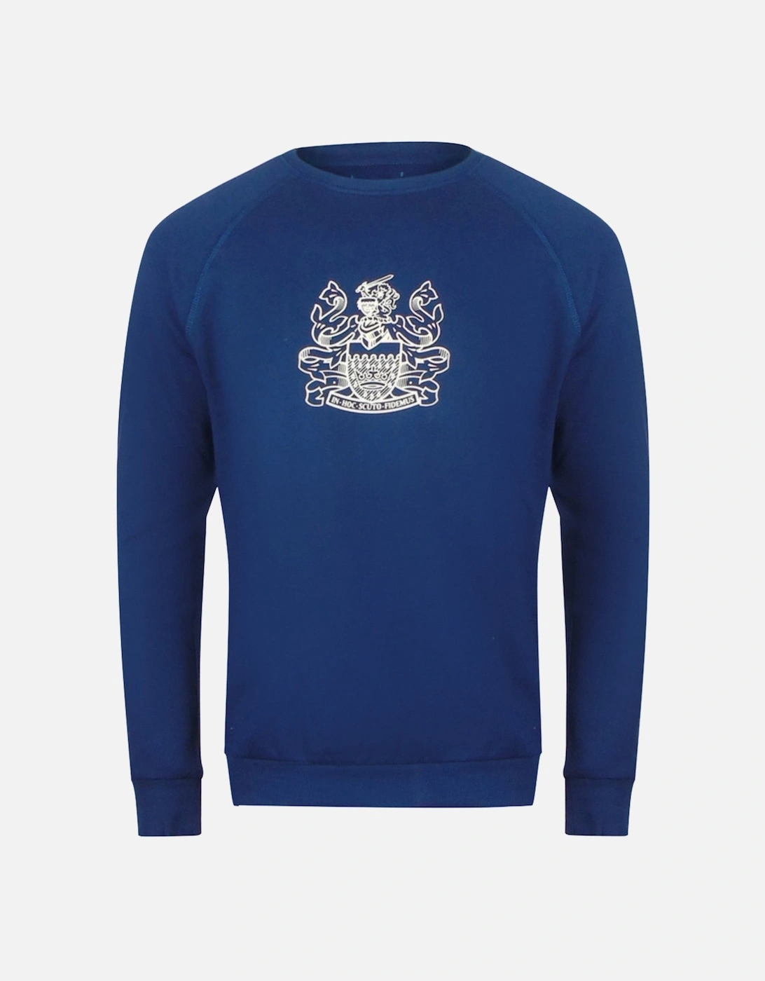 Iconic Crest Navy Blue Crew Neck Tracksuit Set