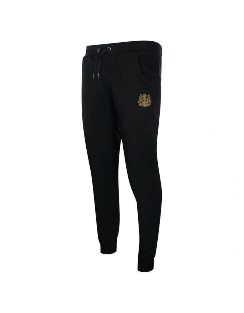 Iconic Crest Black Crewneck Track Set