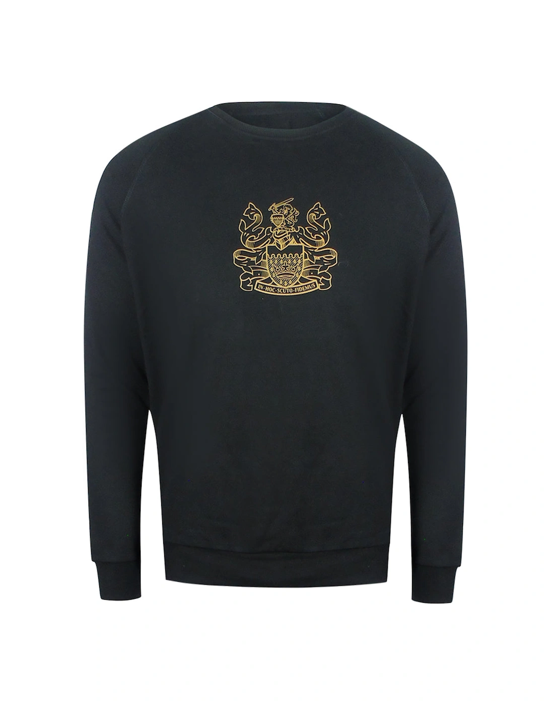 Iconic Crest Black Crewneck Track Set
