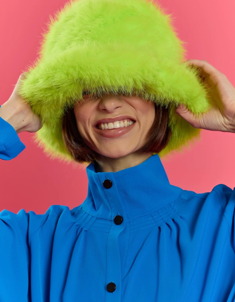 Lime Green Eco Bamboo Bucket Hat
