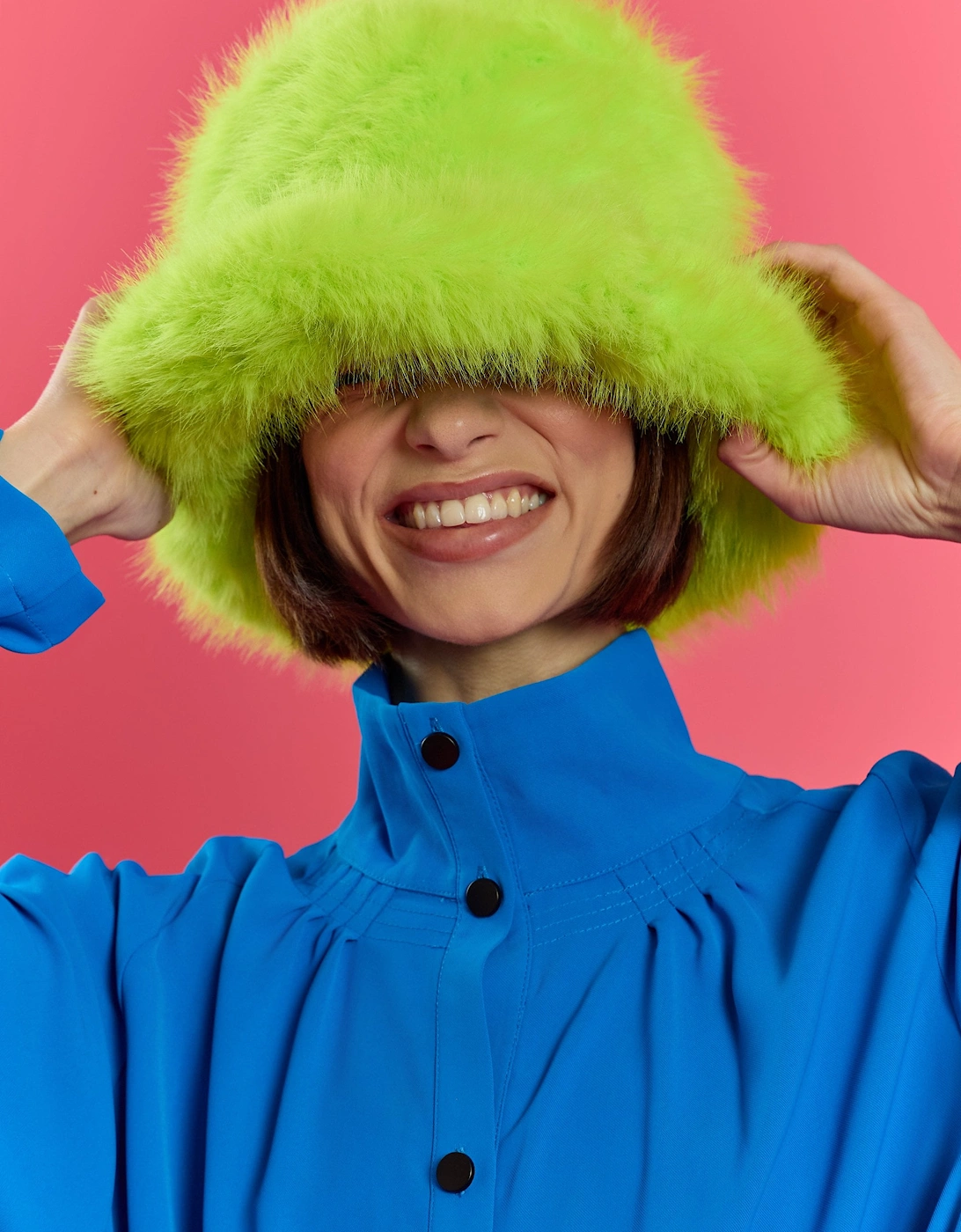 Lime Green Eco Bamboo Bucket Hat, 7 of 6