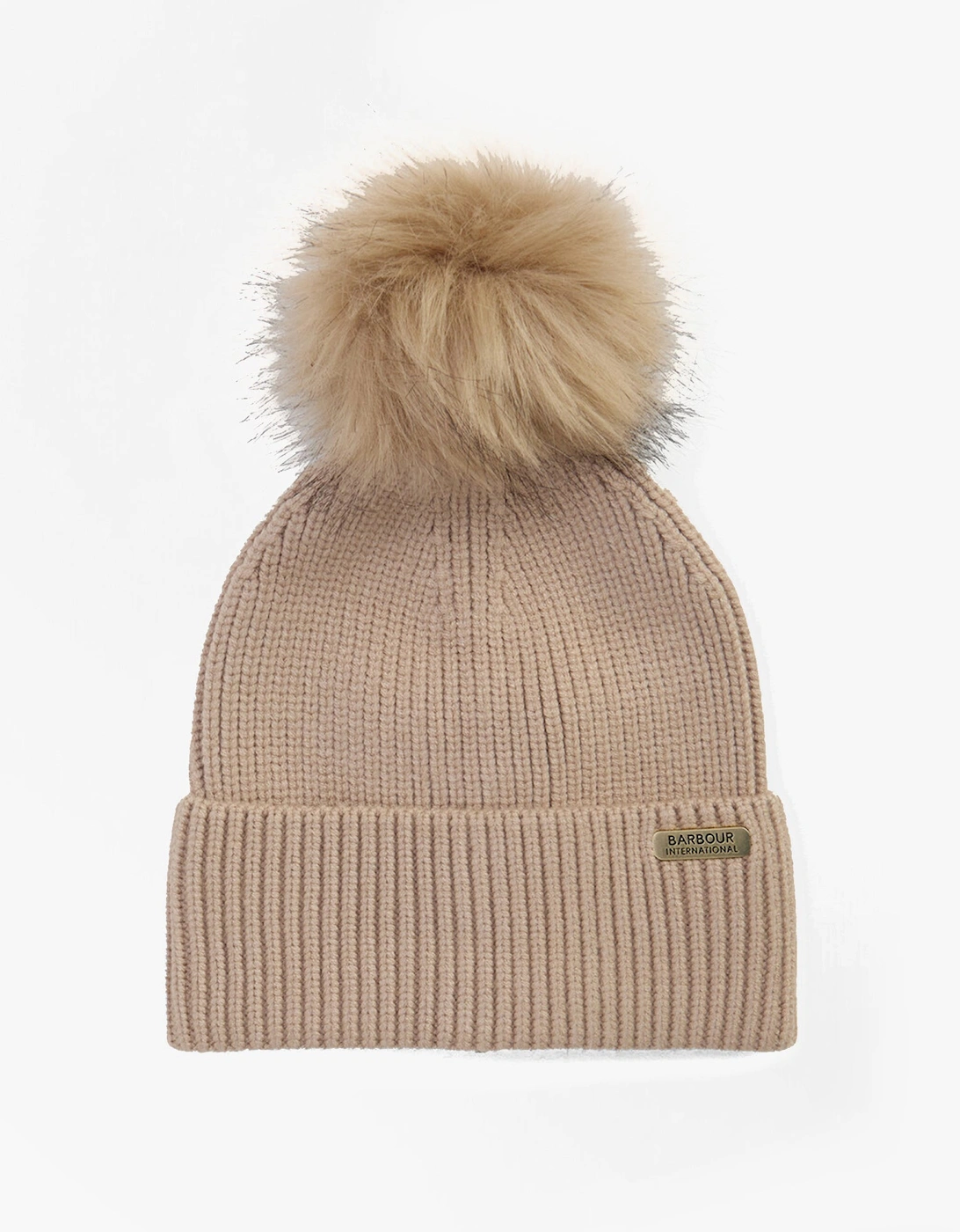 MALLORY POM Womens Beanie Oat, 4 of 3