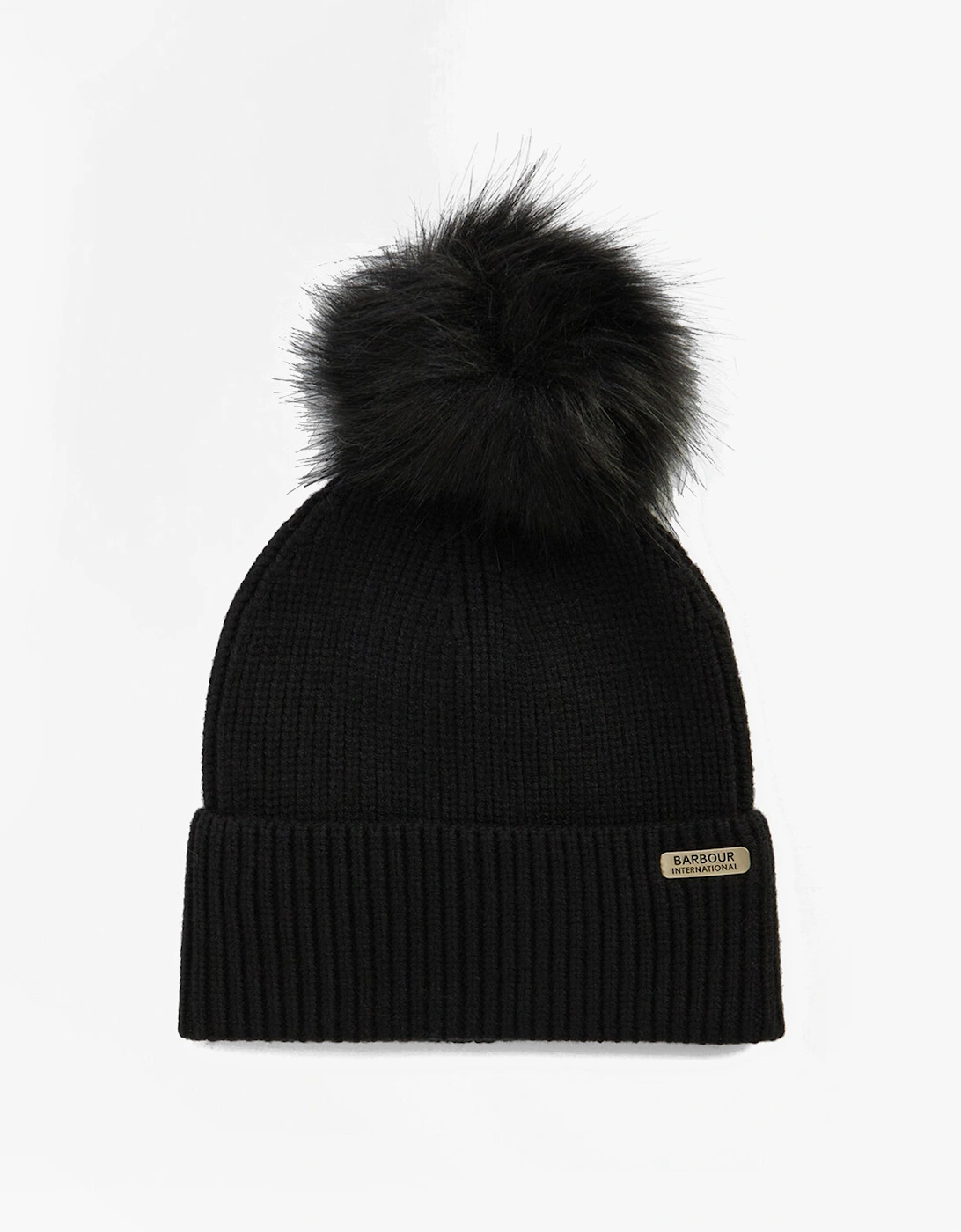MALLORY POM Womens Beanie Black, 4 of 3