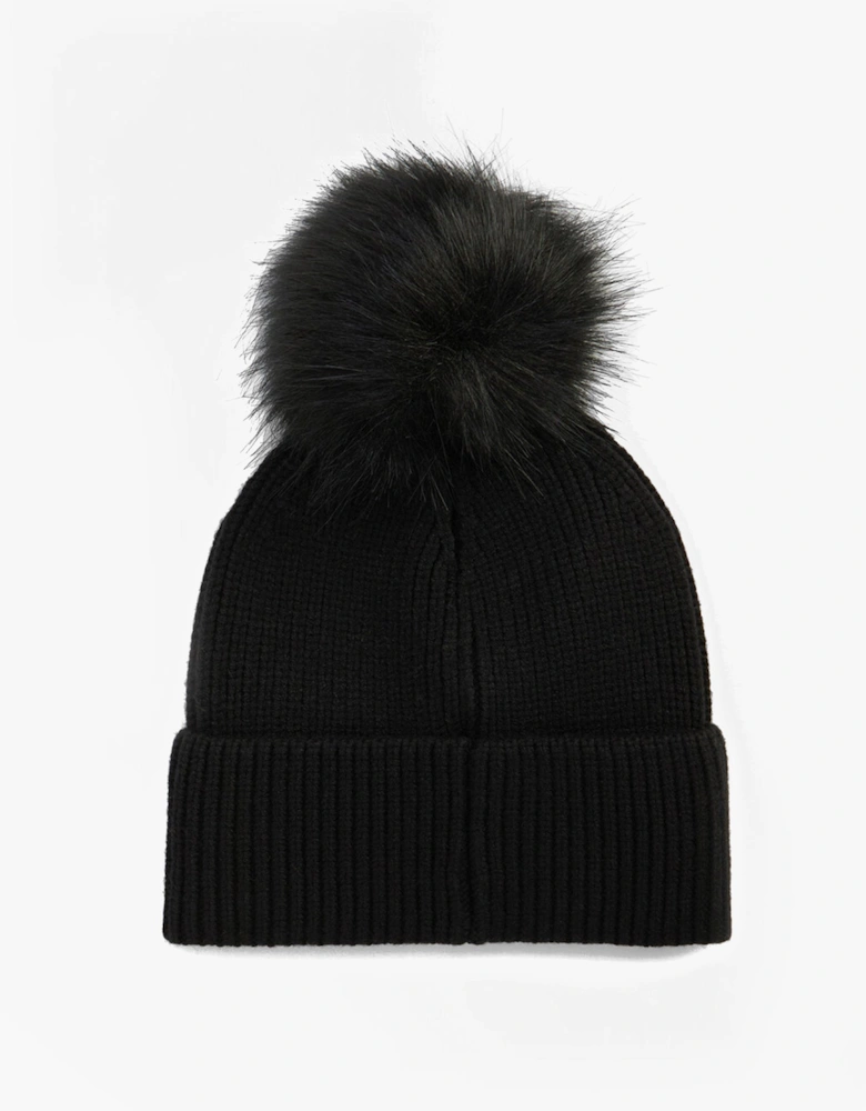 MALLORY POM Womens Beanie Black