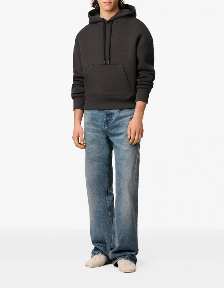 Brushed Fleece Hoodie Grey